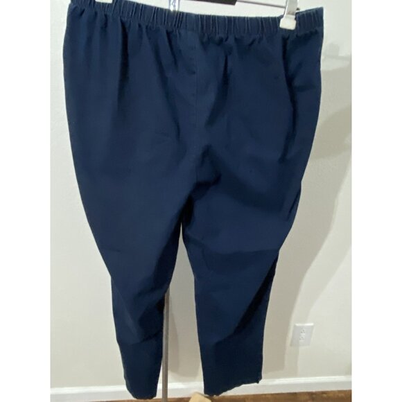 Woman Within Womens Plus 28 Tall 39X32 Elastic Waist Pull On Blue Jeans Pockets - Picture 7 of 9